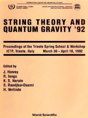 cover image of String Theory and Quantum Gravity '92--Proceedings of the Trieste Spring School and Workshop